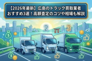 【2026年最新】広島のトラック買取業者おすすめ3選！高額査定のコツや相場も解説