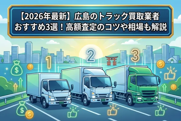 【2026年最新】広島のトラック買取業者おすすめ3選!高額査定のコツや相場も解説