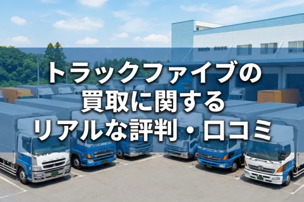 トラックファイブの買取に関するリアルな評判・口コミ