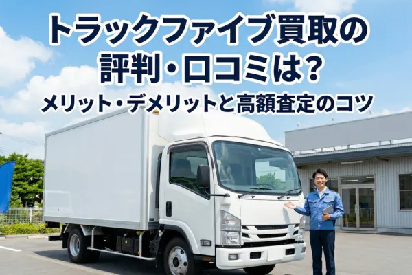 トラックファイブ買取の評判・口コミは？メリット・デメリットと高額査定のコツ
