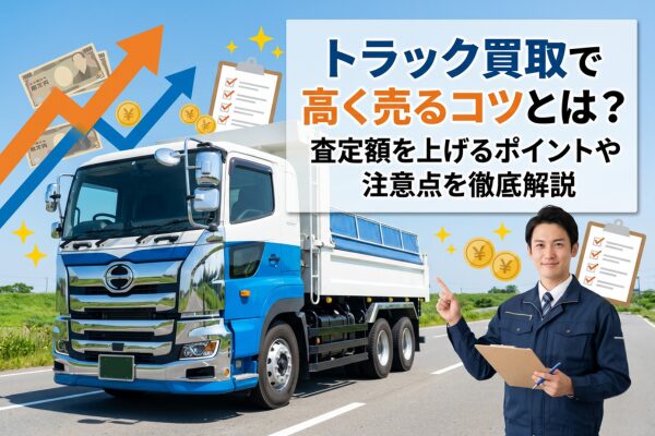 トラック買取で高く売るコツとは？査定額を上げるポイントや注意点を徹底解説