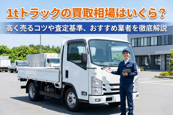 1tトラックの買取相場はいくら?高く売るコツや査定基準、おすすめ業者を徹底解説